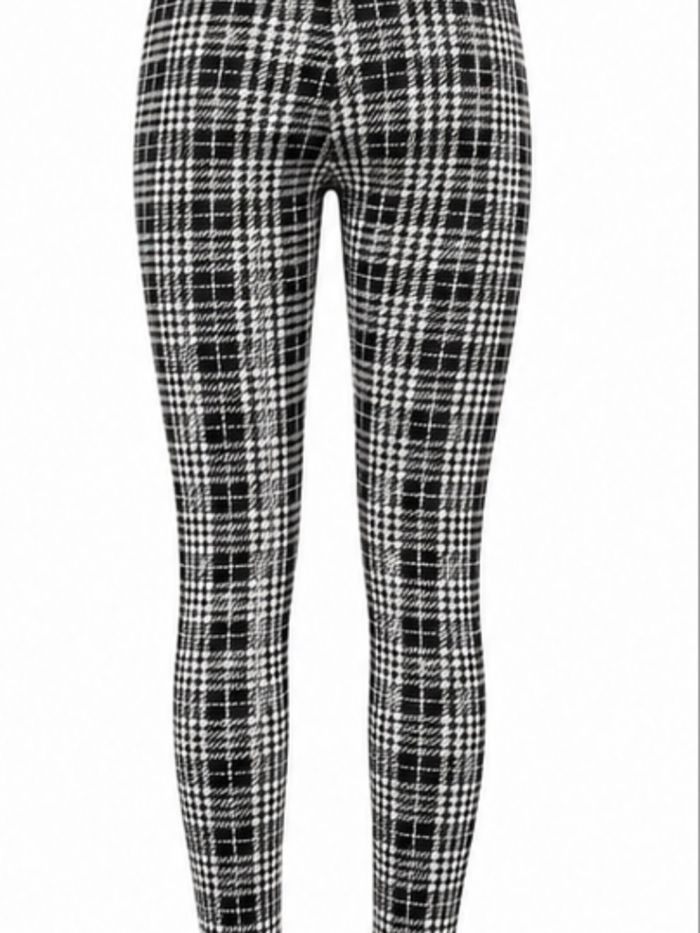 BDG Black & White Plaid High-Waisted Leggings – XS – Never Worn